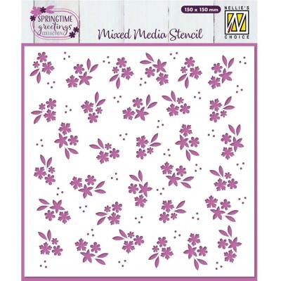 Nellie's Choice Stencil - Spring Flowers